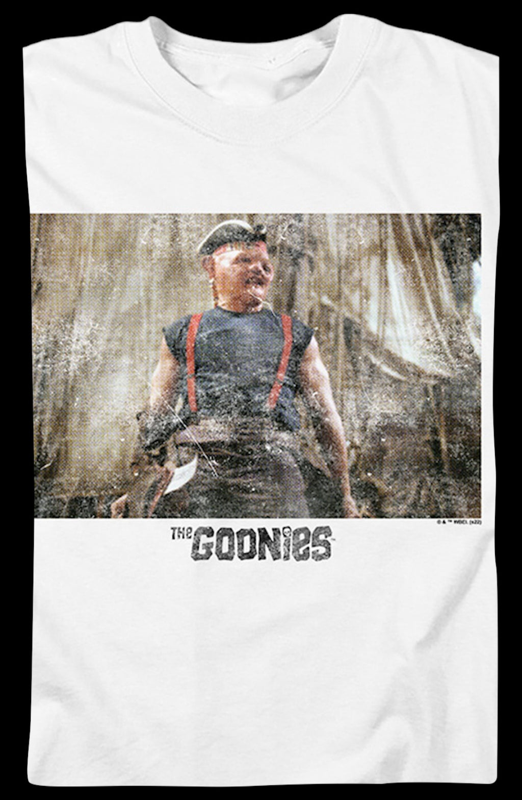 Vintage White Pirate Sloth Goonies T-Shirt