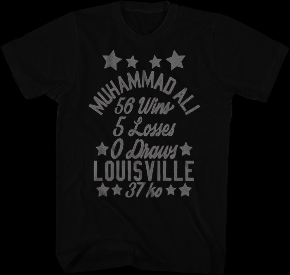 Vintage Wins And Losses Muhammad Ali T-Shirt