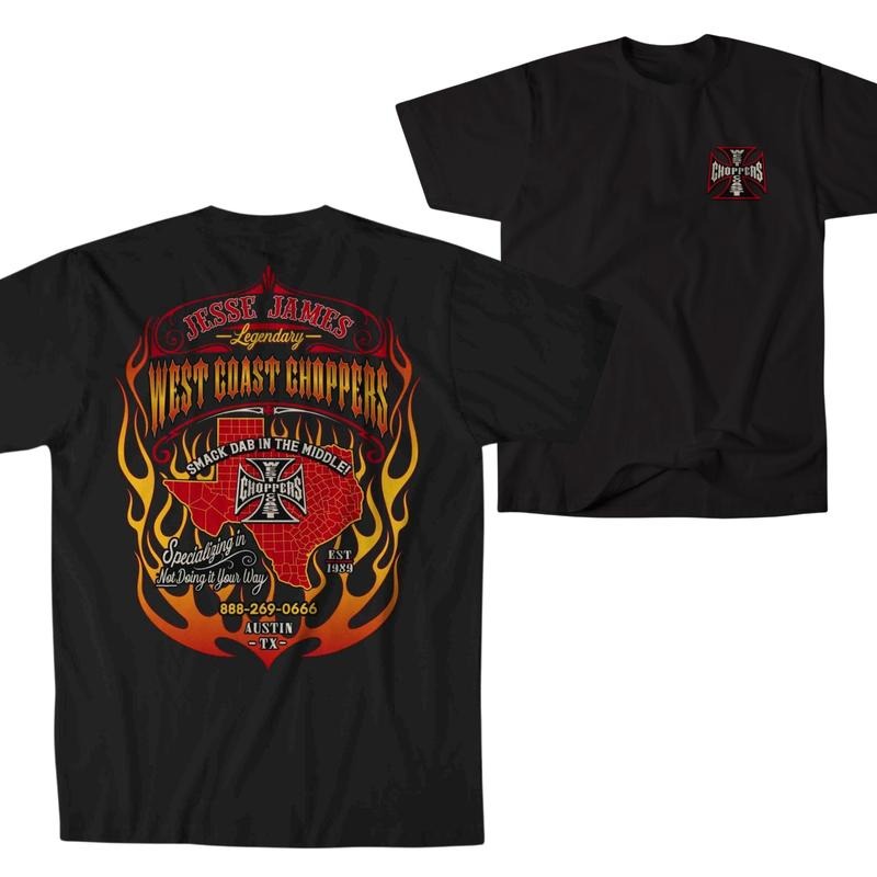 WCC Not Doing It Your Way T-shirt, Graphic Design Shirt For Men, Motorcycle T-shirt, Choppers Shirt, Graphic Design Shirt, Unisex Cotton Tops, For Men