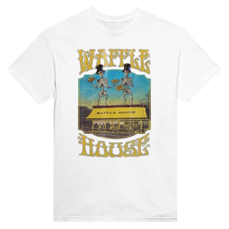 Waffle House Grateful Dead Lot T-Shirt, Trendy Shirt, Full Color T-Shirt, Graphic Vintage T-Shirt, For Men, For Women style 001
