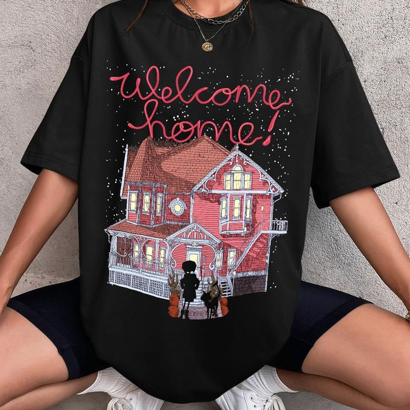 Welcome Home Coraline Shirt, Horror Coraline movies, Horror Character Shirt, Halloween Crewneck Sweatshirt
