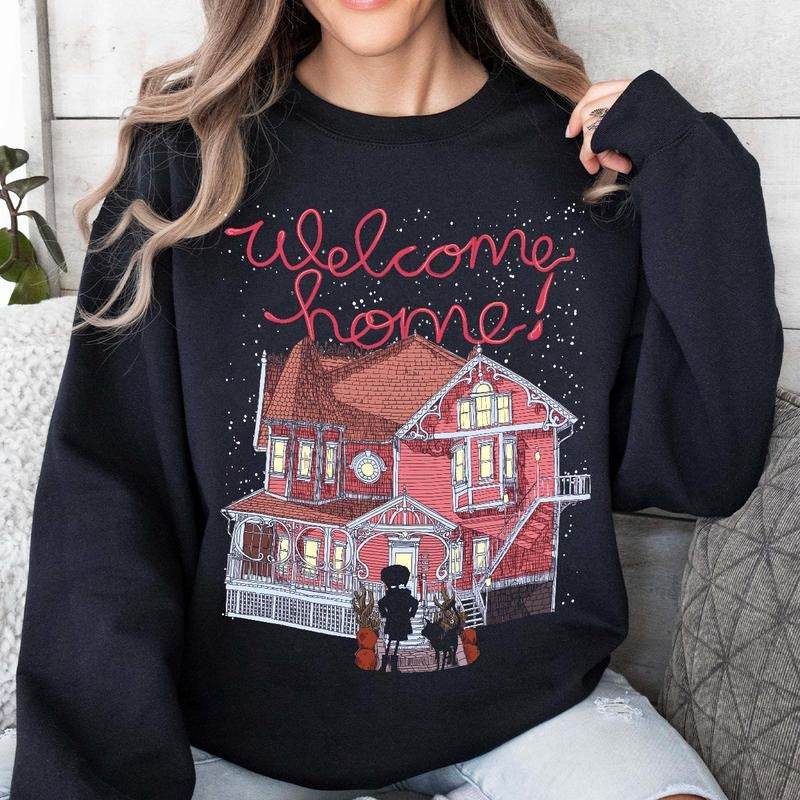 Welcome Home Coraline Shirt, Horror Coraline movies, Horror Character Shirt, Halloween Crewneck Sweatshirt