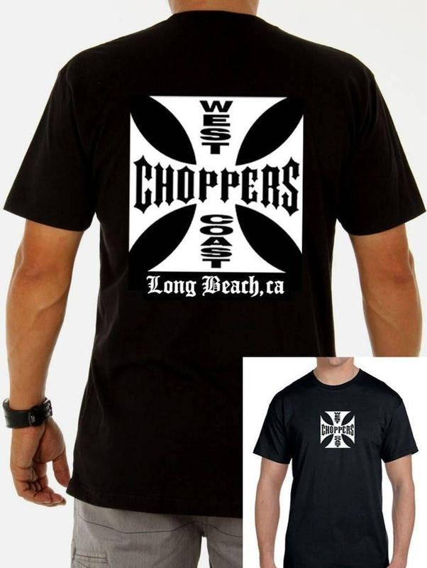 West Coast Choppers 2 Sided T-Shirt, Choppers Shirt, Menswear, Gift For Him And Her, Unisex Cotton, Full Size, Full Color, Classic Tops Classic