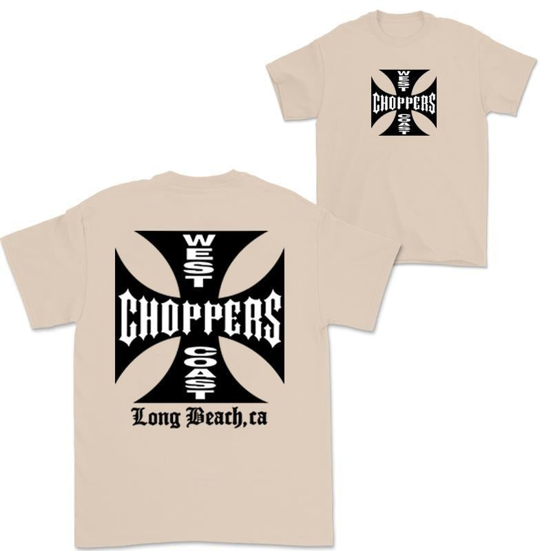 West Coast Choppers 2 Sided T-Shirt, Choppers Shirt, Menswear, Gift For Him And Her, Unisex Cotton, Full Size, Full Color, Classic Tops Classic