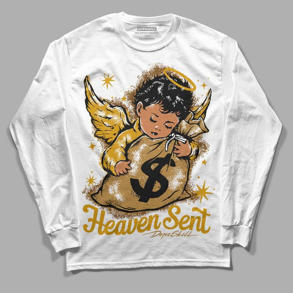 Wheat 13s DopeSkill Long Sleeve T-Shirt Heaven Sent Graphic