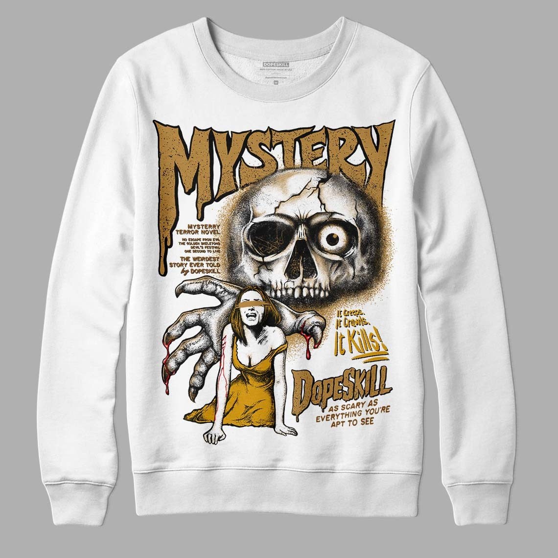 Wheat 13s DopeSkill Sweatshirt Mystery Ghostly Grasp Graphic