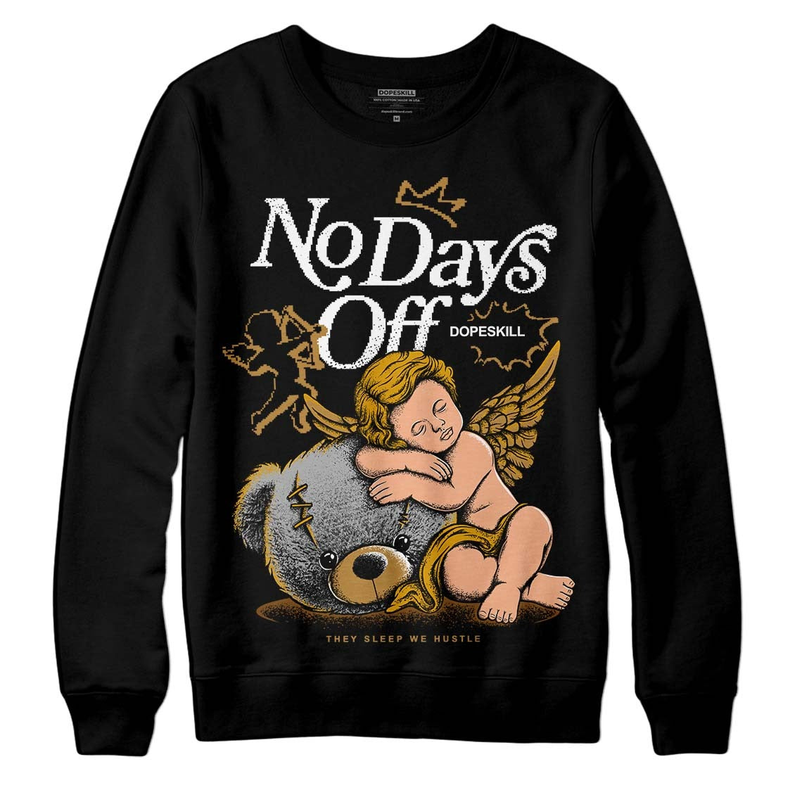 Wheat 13s DopeSkill Sweatshirt New No Days Off Graphic