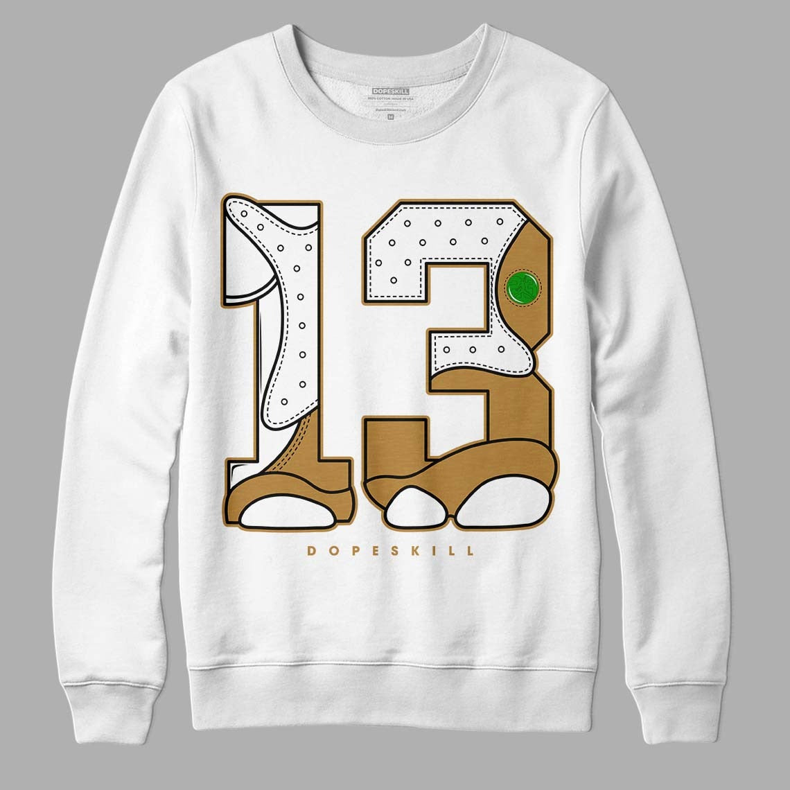 Wheat 13s DopeSkill Sweatshirt No.13 Graphic