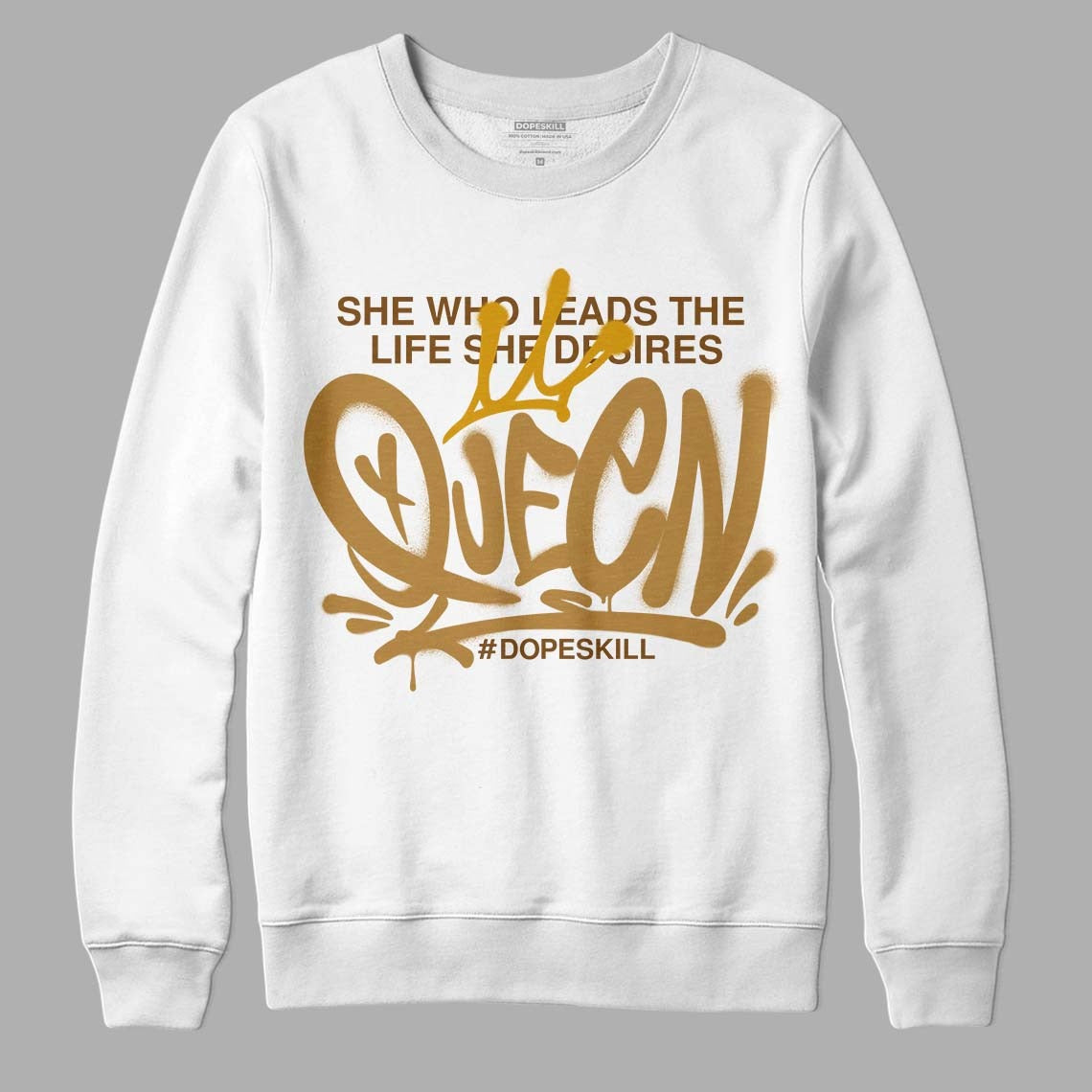 Wheat 13s DopeSkill Sweatshirt Queen Graphic