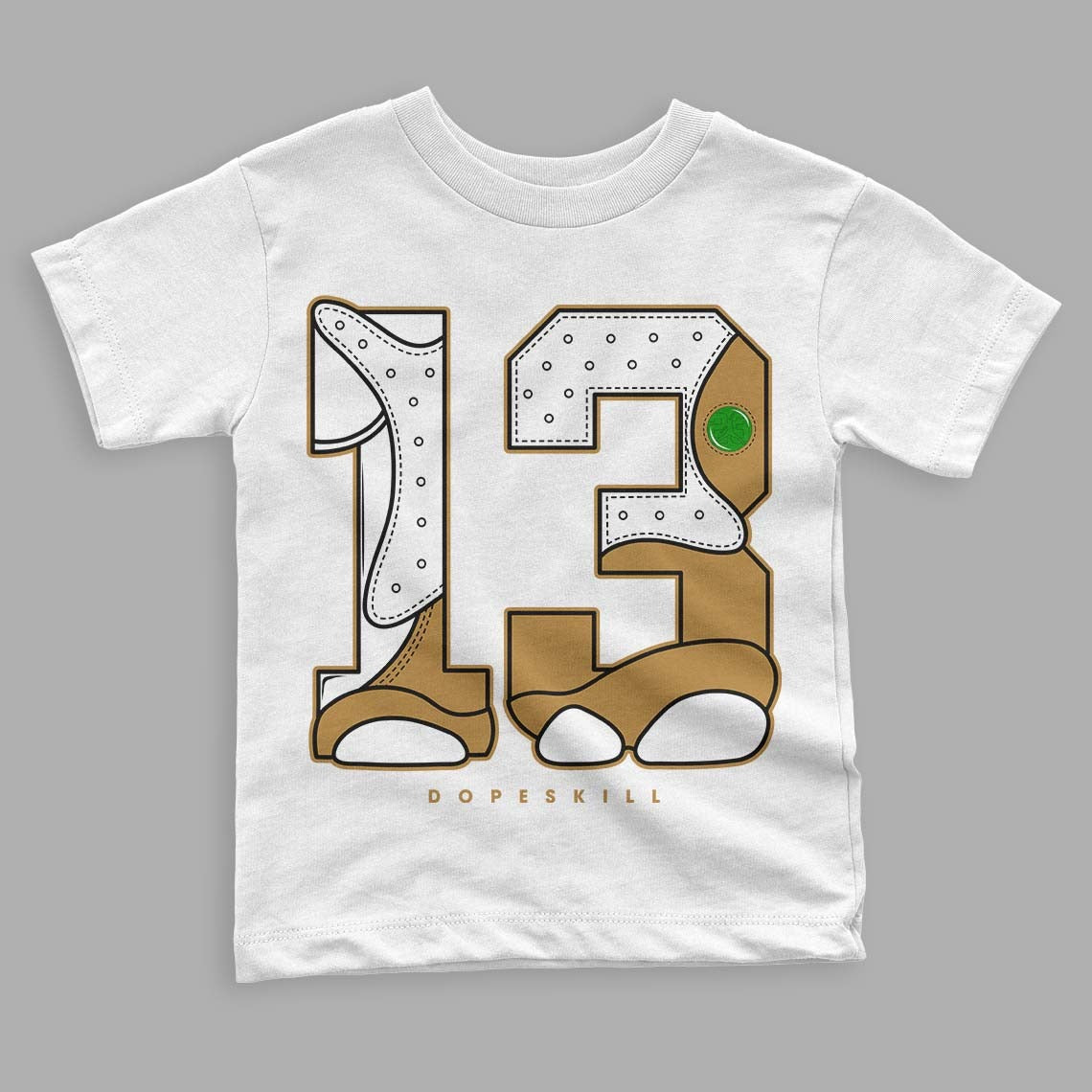 Wheat 13s DopeSkill Toddler Kids T-shirt No.13 Graphic