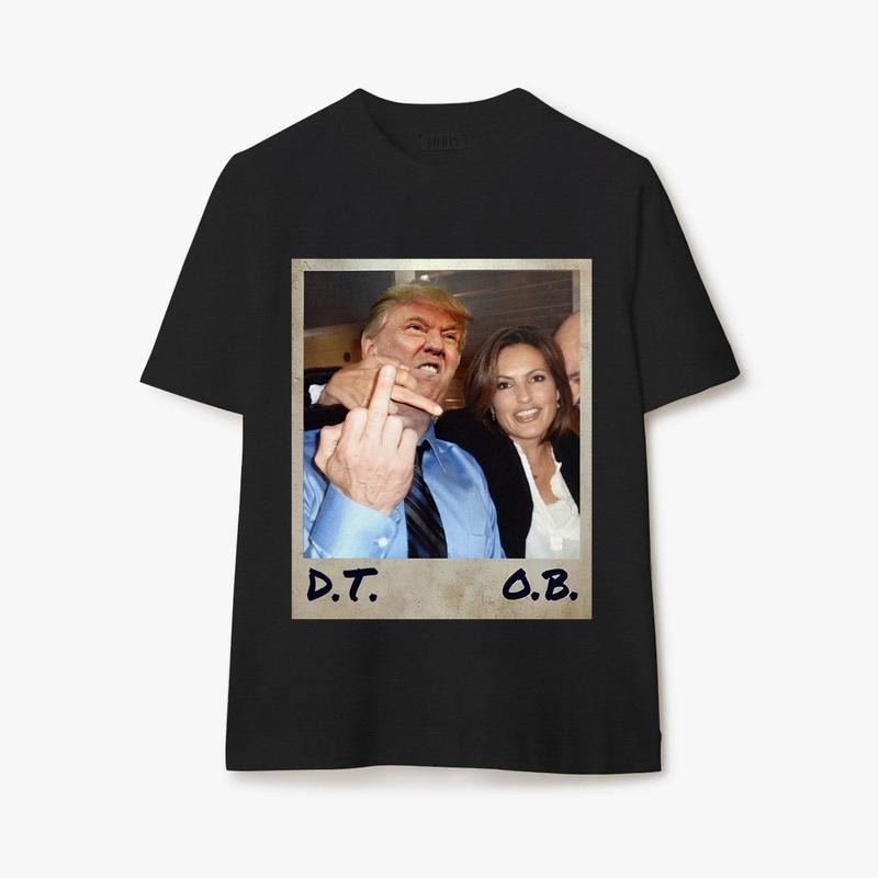When Trump Meets Stabler Politics & Justice Law And Order Svu Vintage Shirt Humorous Shirt Cotton Crewneck Cotton Crewneck