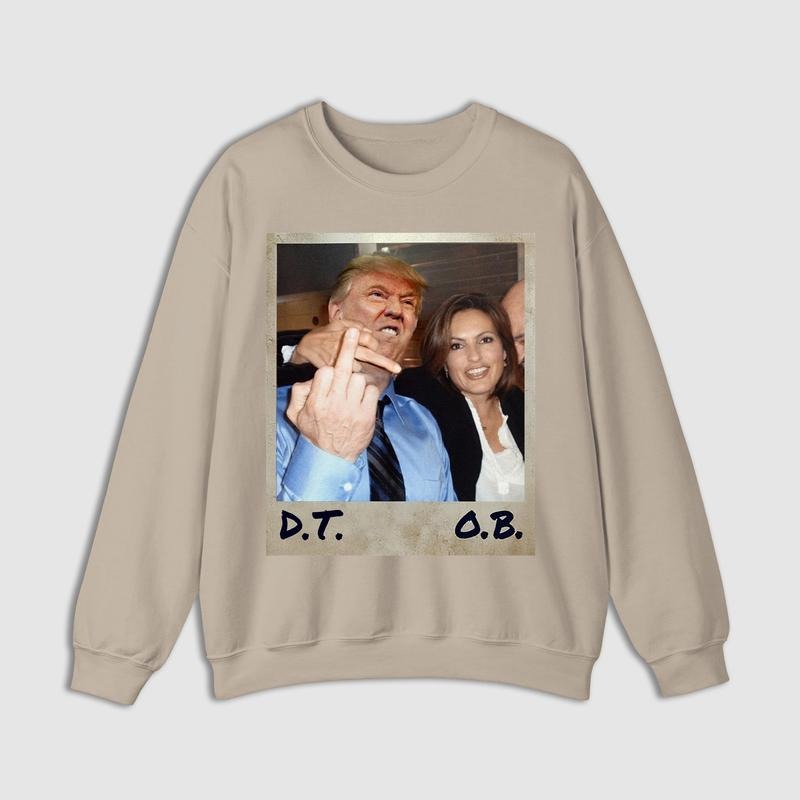 When Trump Meets Stabler Politics & Justice Law And Order Svu Vintage Shirt Humorous Shirt Cotton Crewneck Cotton Crewneck