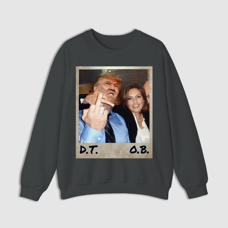When Trump Meets Stabler Politics & Justice Law And Order Svu Vintage Shirt Humorous Shirt Cotton Crewneck Cotton Crewneck