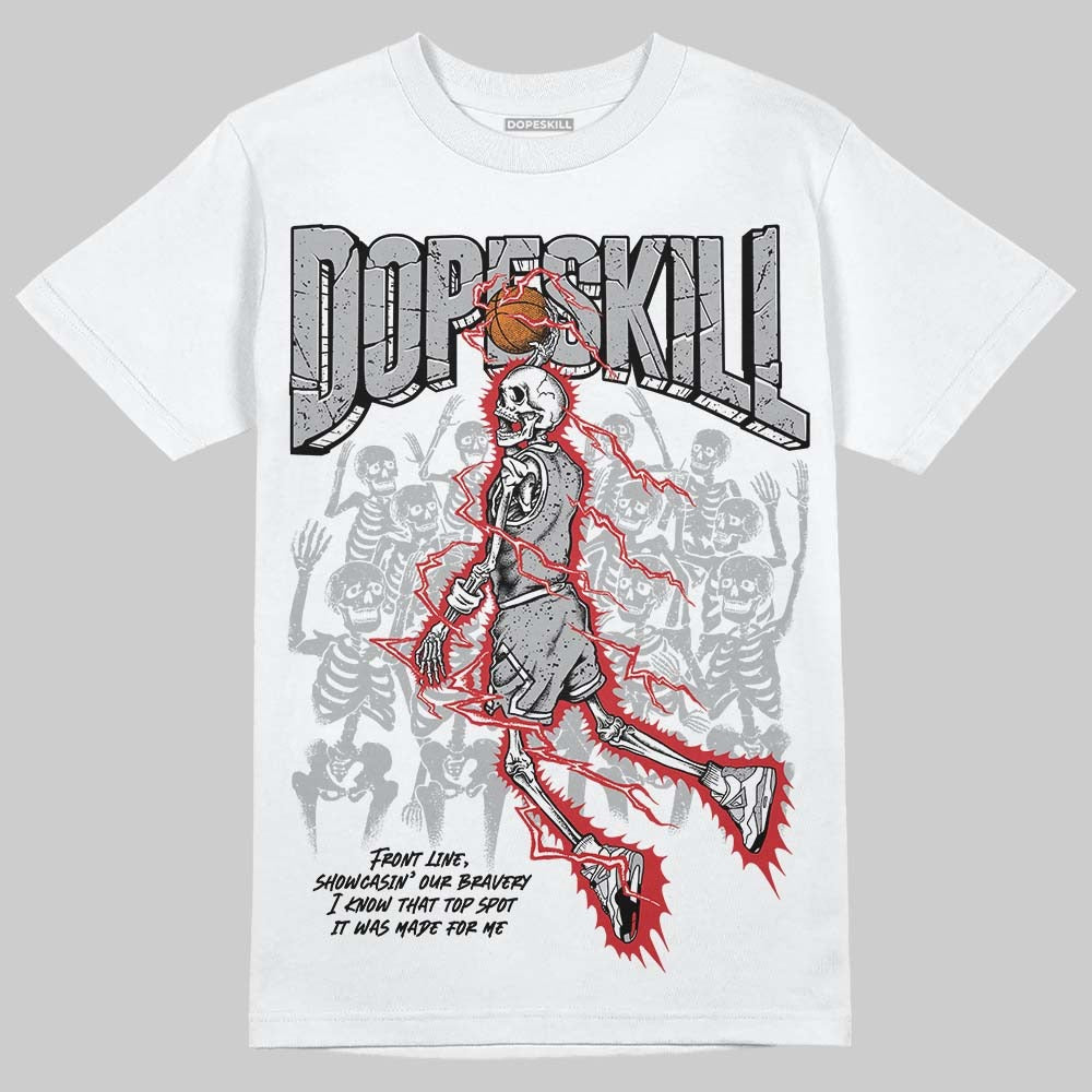 White Cement 4s DopeSkill T-Shirt Thunder Dunk Graphic
