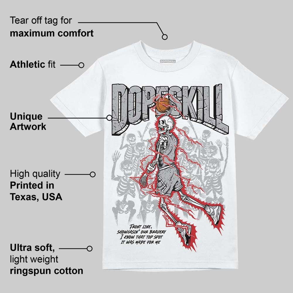 White Cement 4s DopeSkill T-Shirt Thunder Dunk Graphic