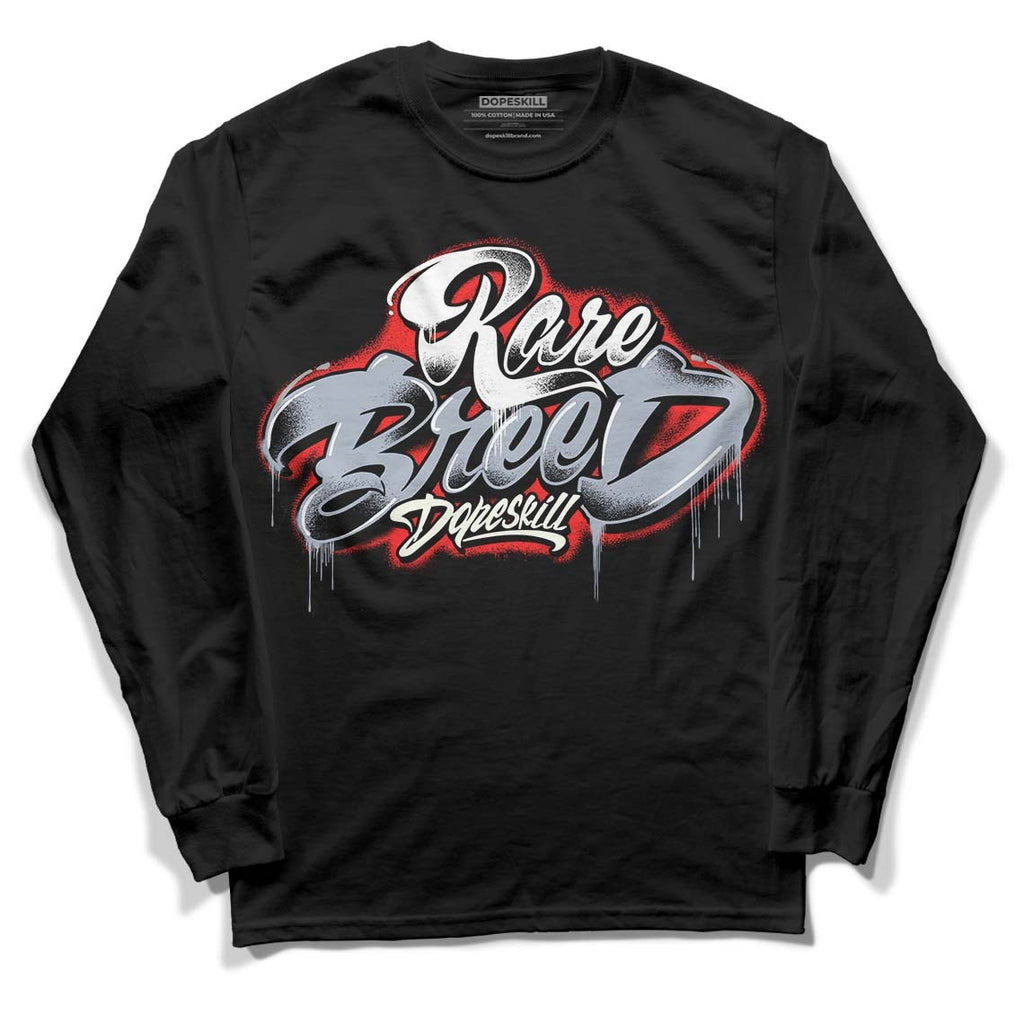 White Cement Reimagined 3s DopeSkill Long Sleeve T-Shirt Rare Breed Type Graphic
