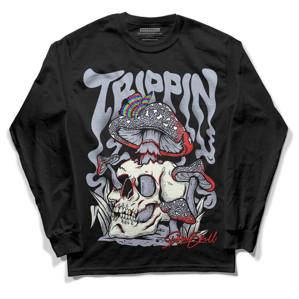White Cement Reimagined 3s DopeSkill Long Sleeve T-Shirt Trippin Graphic