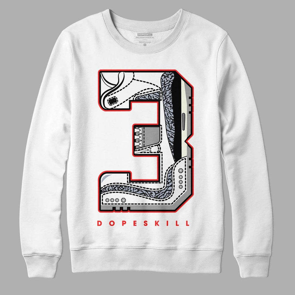 White Cement Reimagined 3s DopeSkill Sweatshirt No.3 Graphic