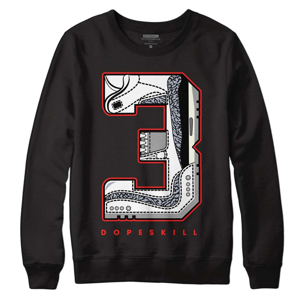 White Cement Reimagined 3s DopeSkill Sweatshirt No.3 Graphic