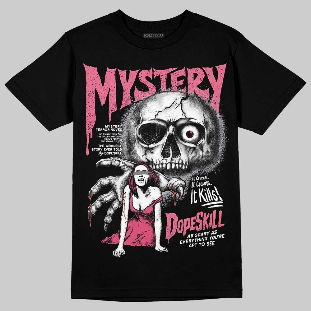 White Fluo Pink DopeSkill T-Shirt Mystery Ghostly Grasp Graphic