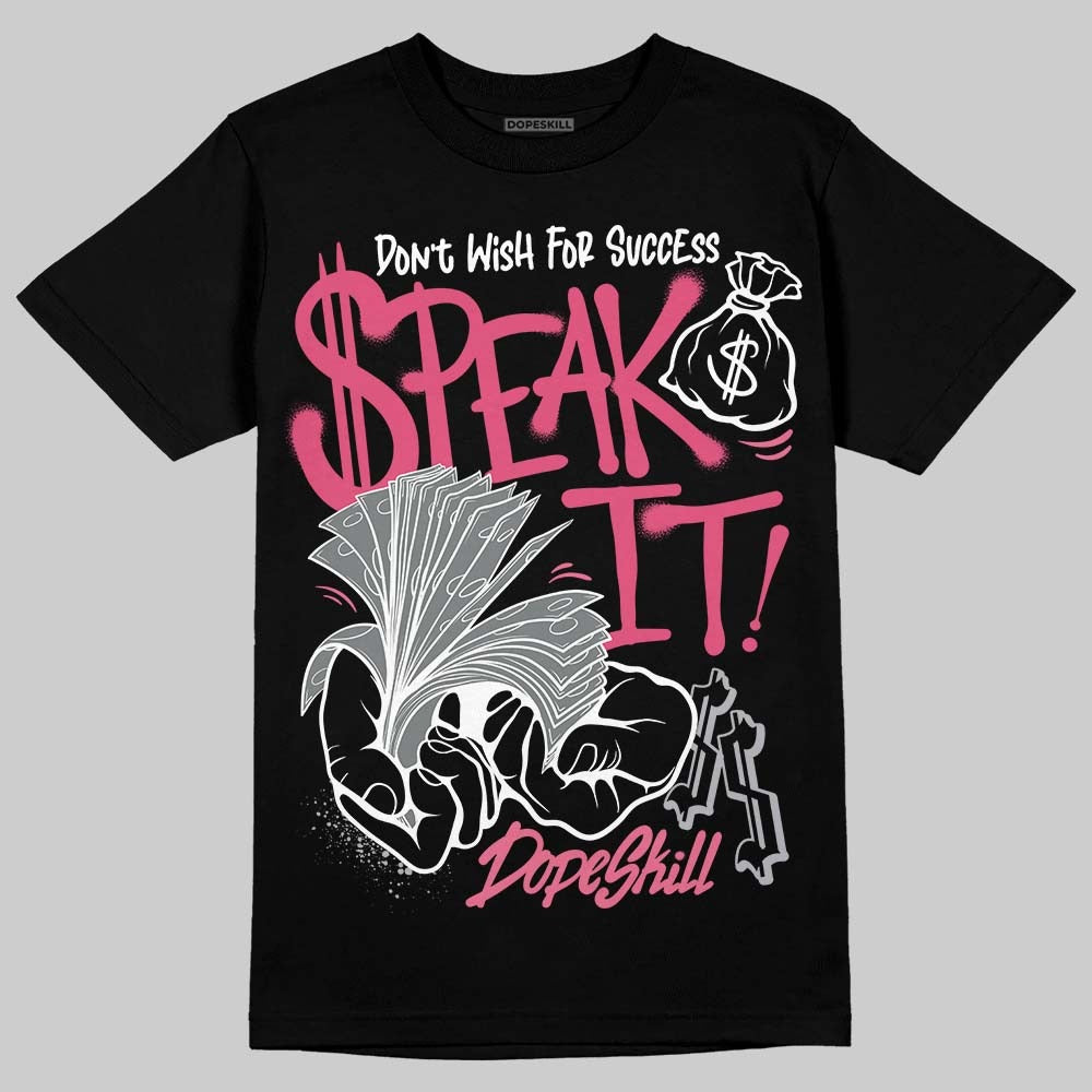 White Fluo Pink DopeSkill T-Shirt Speak It Graphic