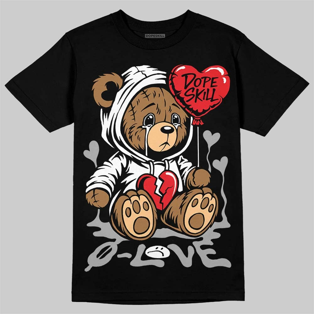 White Thunder 4s DopeSkill T-Shirt Broken Bear Graphic