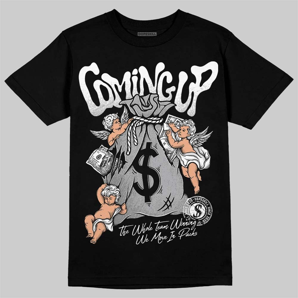 White Thunder 4s DopeSkill T-Shirt Money Bag Coming Up Graphic