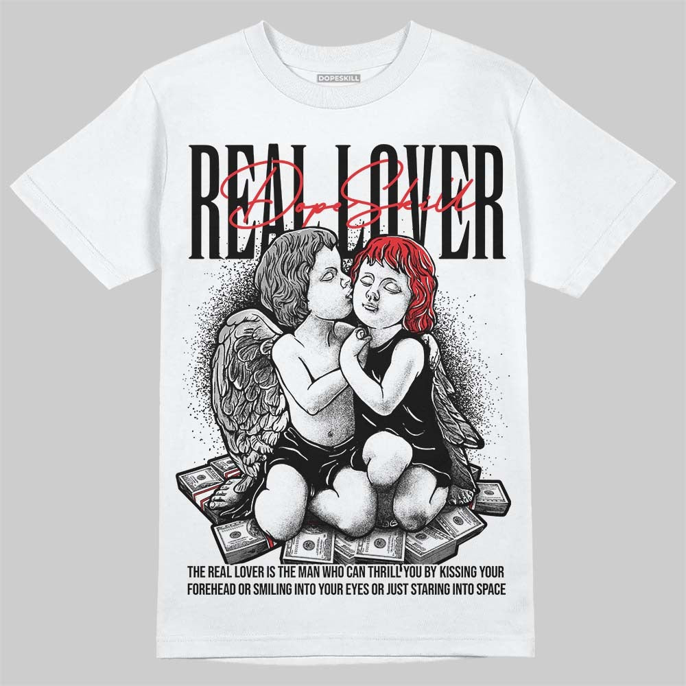 White Thunder 4s DopeSkill T-Shirt Real Lover Graphic