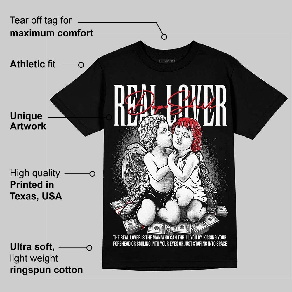 White Thunder 4s DopeSkill T-Shirt Real Lover Graphic