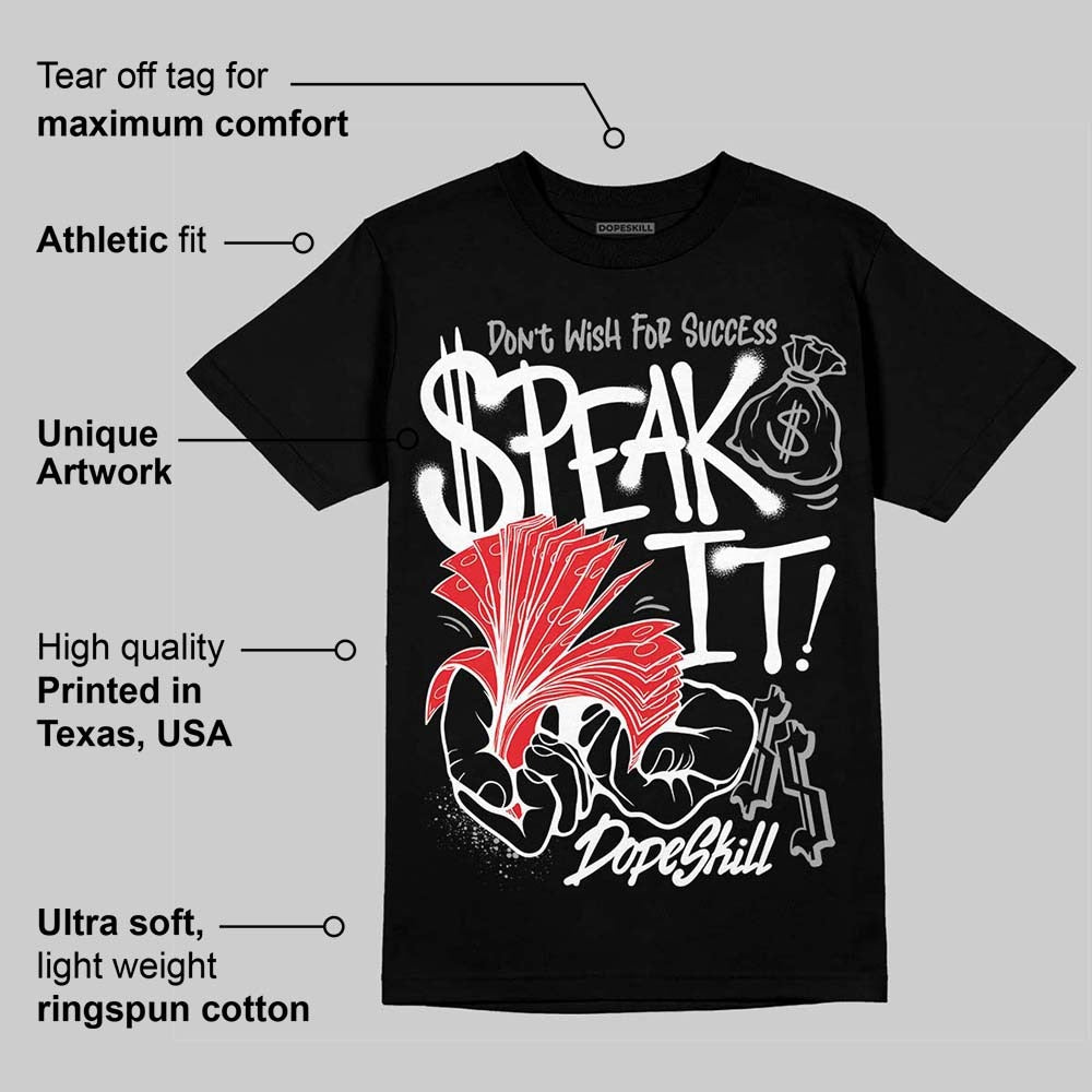 White Thunder 4s DopeSkill T-Shirt Speak It Graphic