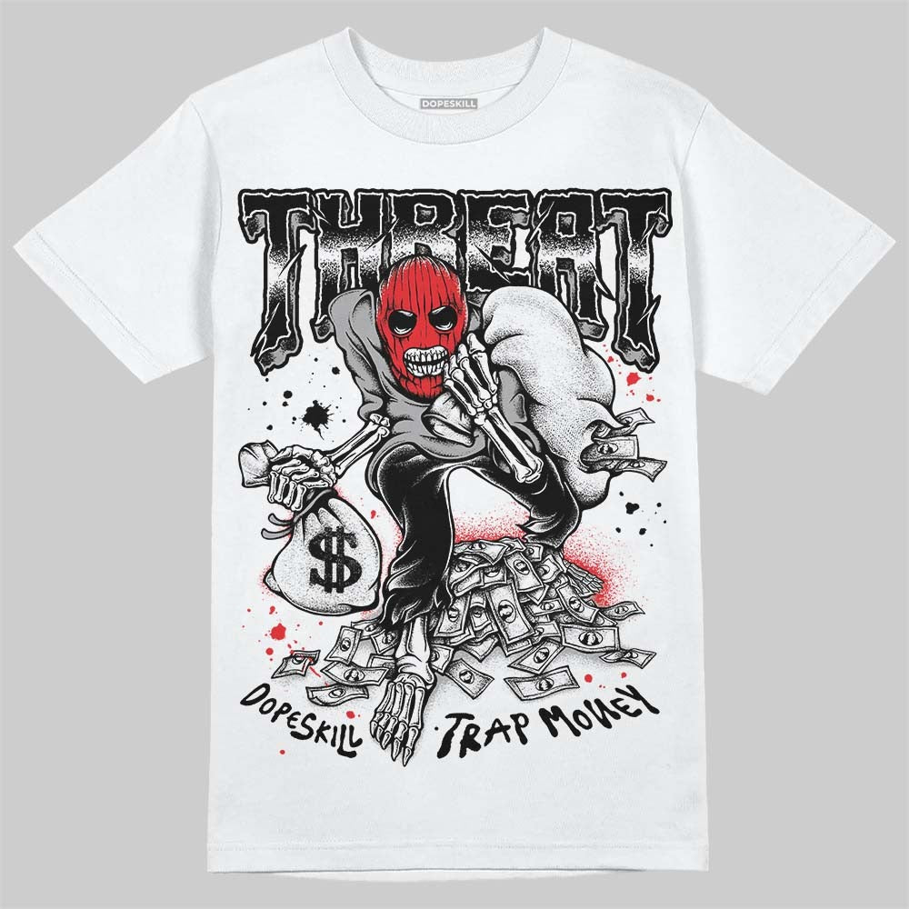 White Thunder 4s DopeSkill T-Shirt Threat Graphic
