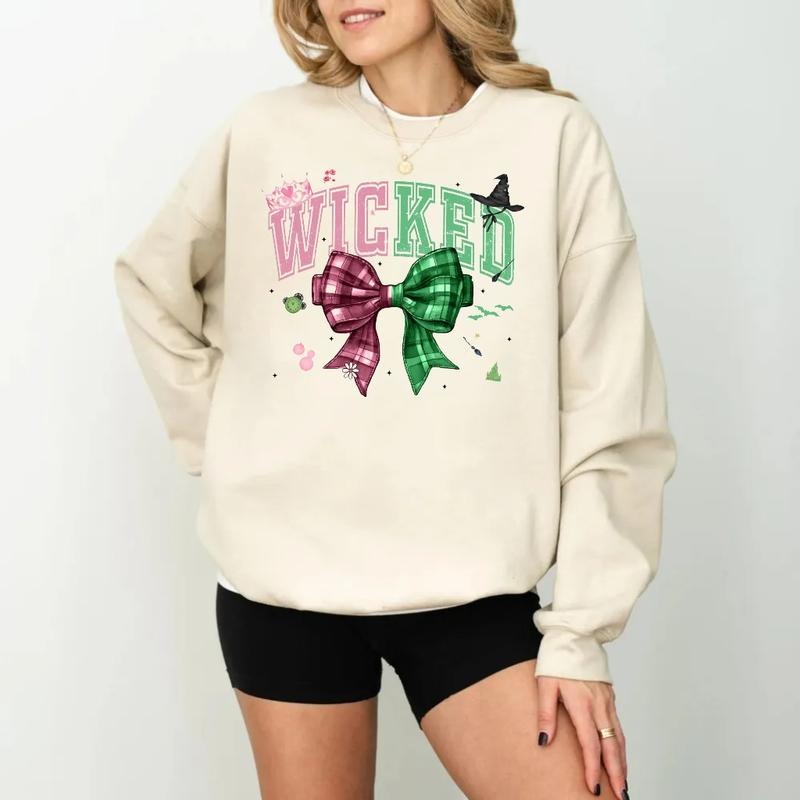Wicked Change For Good Shirt, Defy Gravity Broomstick Magic Wand Hoodie, Wizard Of Oz Movie Sweater, Witch Pink And Green, Unisex Sweater Pullover Tee