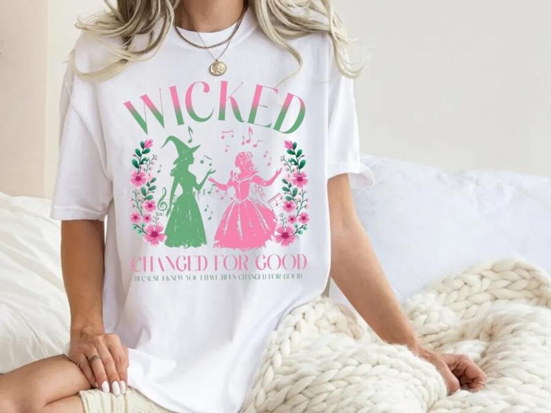 Wicked Change For Good Shirt, Retro Wizard Of Oz Sweatshirt, Wicked Musical Movie Wizard Hoodie, Elphaba And Glinda, Unisex Sweater