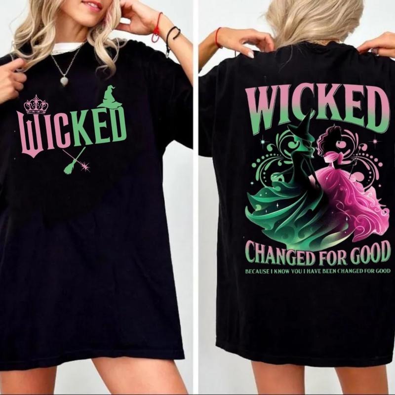 Wicked Changed For Good Sweatshirt, Wicked Defy Gravity 2 Sided Shirt, Wizard Of Oz Shirt Broomstick, Wicked The Musical Shirt, Unisex Sweater