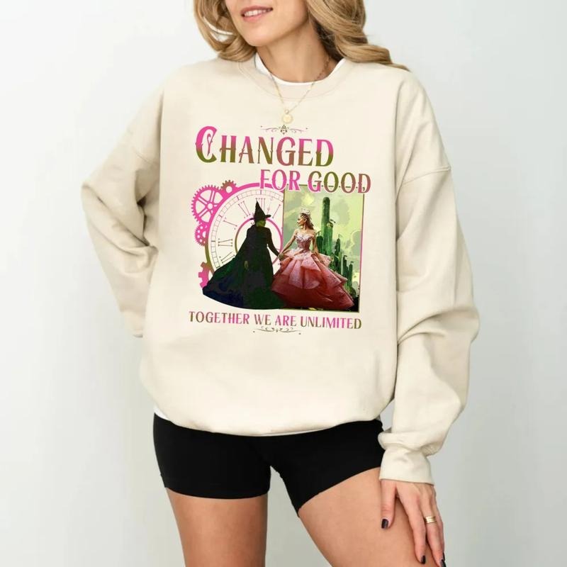 Wicked Changed For Good Sweatshirt, Wicked Defy Gravity Sweater, Wicked Tshirt, Wizard Of Oz Shirt Broomstick, Wizard Of Oz Hoodie, Unisex Sweater