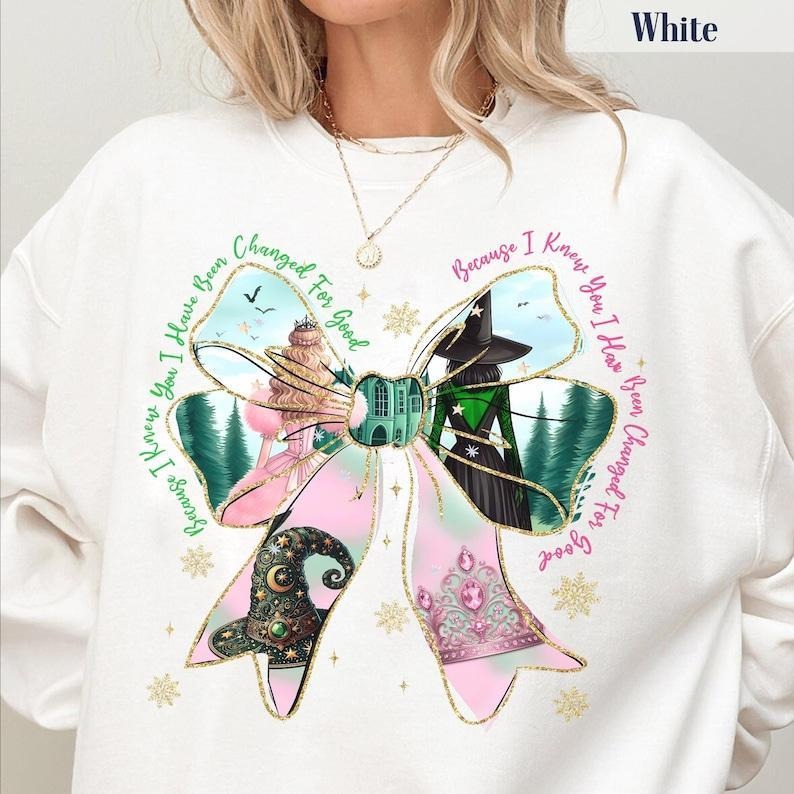 Wicked Elphaba Glinda Charms Shirt, Defy Gravity Broomstick Magic Wand Shirt, Wizard Movie Fan Shirt, Wicked Musical Fan Gift, Wizard of Oz Shirt