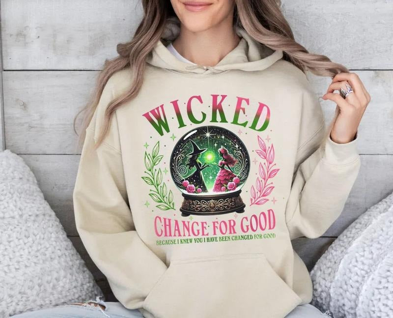 Wicked Inspired Kids And Adult Jumper Sweatshirt, Changed For Good Tshirt, Defy Gravity Shirt, Elphaba And Galinda Hoodie, Unisex Sweater Pullover Tee