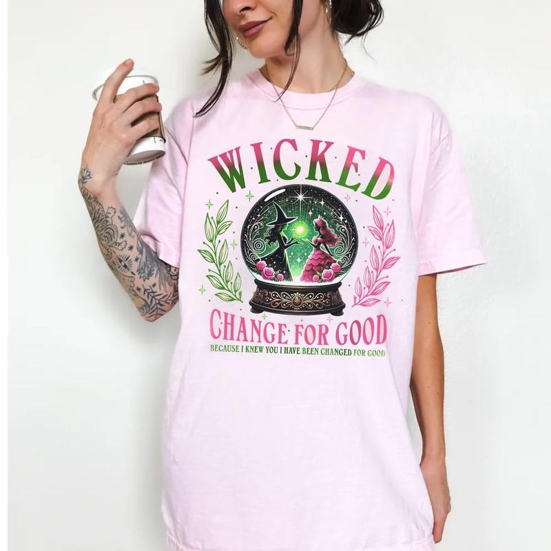 Wicked Inspired Kids And Adult Jumper Sweatshirt, Changed For Good Tshirt, Defy Gravity Shirt, Elphaba And Galinda Hoodie, Unisex Sweater Pullover Tee