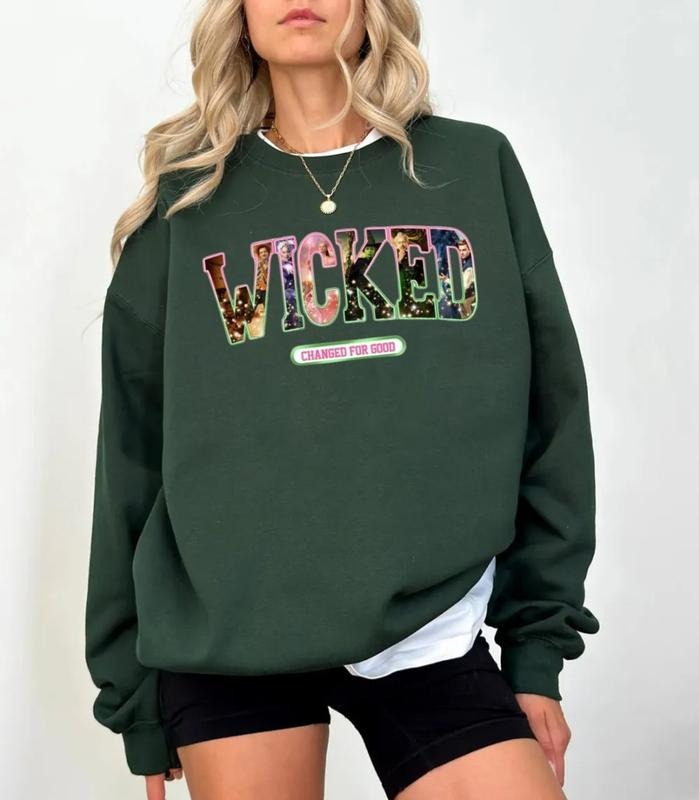Wicked Movie Sweatshirt, Wicked Defy Gravity Shirt, Wicked Changed For Good Sweatshirt, Broomstick Wizard Of Oz Hoodie, Unisex Sweater Pullover Tee
