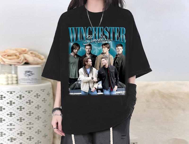Winchester Brothers Retro T-Shirt, Winchester Brothers Tee, Winchester Brothers Hoodie, Winchester Sweater, Movie Sweater, Movie Sweatshirt