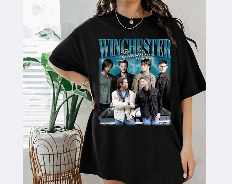 Winchester Brothers Retro T-Shirt, Winchester Brothers Tee, Winchester Brothers Hoodie, Winchester Sweater, Movie Sweater, Movie Sweatshirt