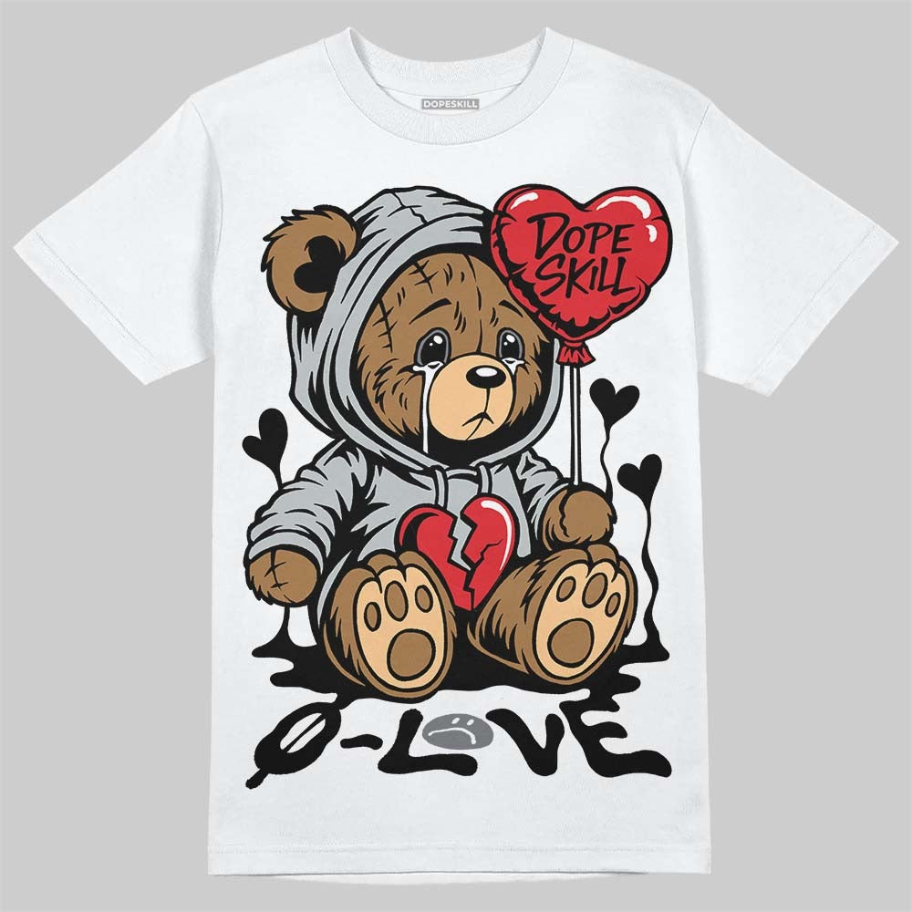 Wolf Grey 12s DopeSkill T-Shirt Broken Bear Graphic