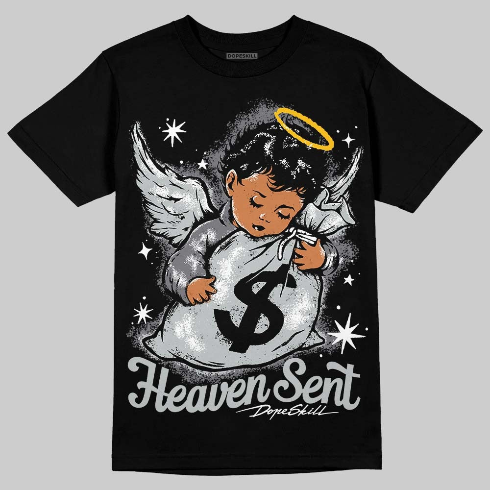 Wolf Grey 12s DopeSkill T-Shirt Heaven Sent Graphic