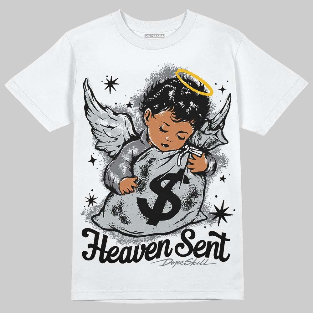 Wolf Grey 12s DopeSkill T-Shirt Heaven Sent Graphic