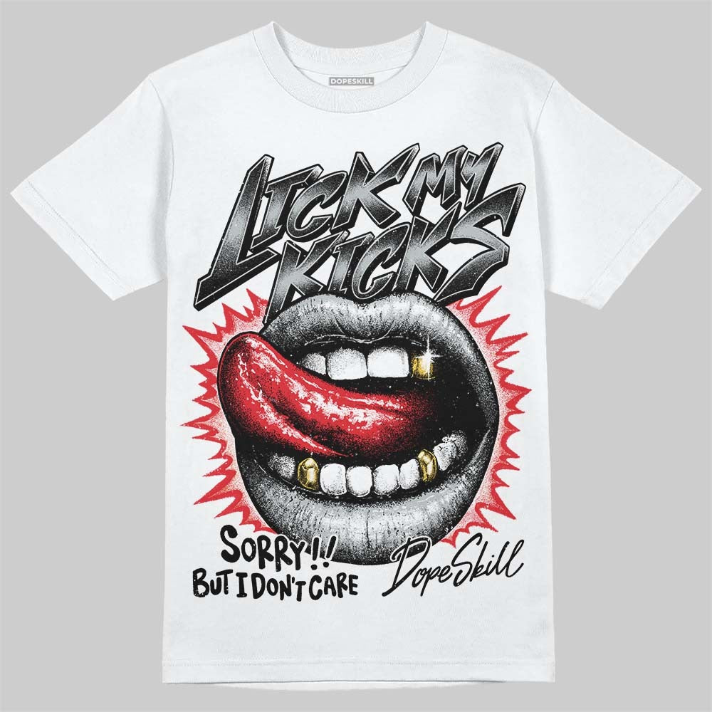 Wolf Grey 12s DopeSkill T-Shirt Lick My Kicks Graphic