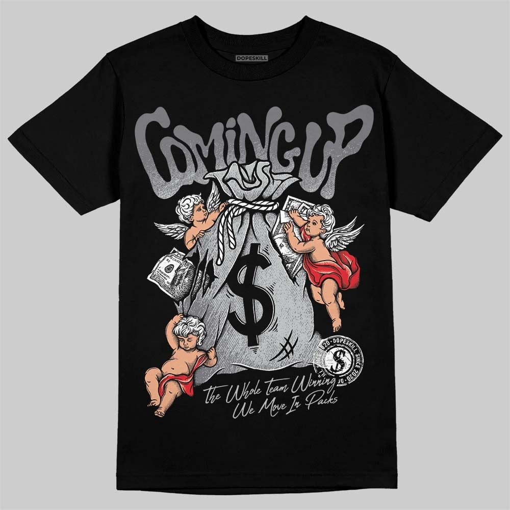Wolf Grey 12s DopeSkill T-Shirt Money Bag Coming Up Graphic
