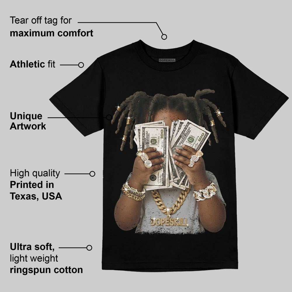 Wolf Grey 12s DopeSkill T-Shirt Rich Youth Graphic