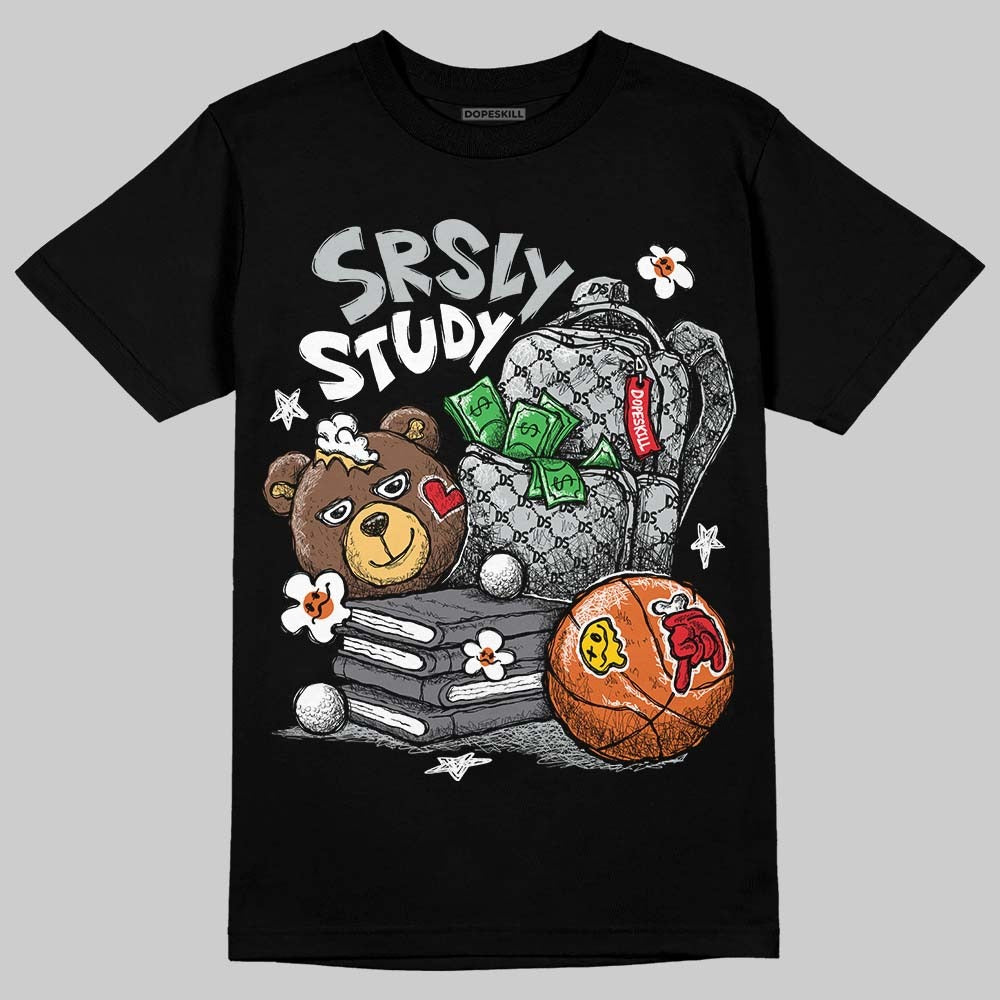 Wolf Grey 12s DopeSkill T-Shirt SRSLY Study Graphic