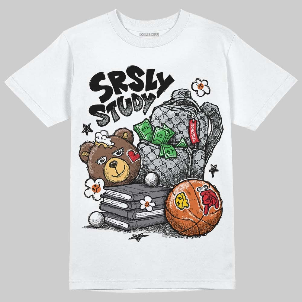 Wolf Grey 12s DopeSkill T-Shirt SRSLY Study Graphic