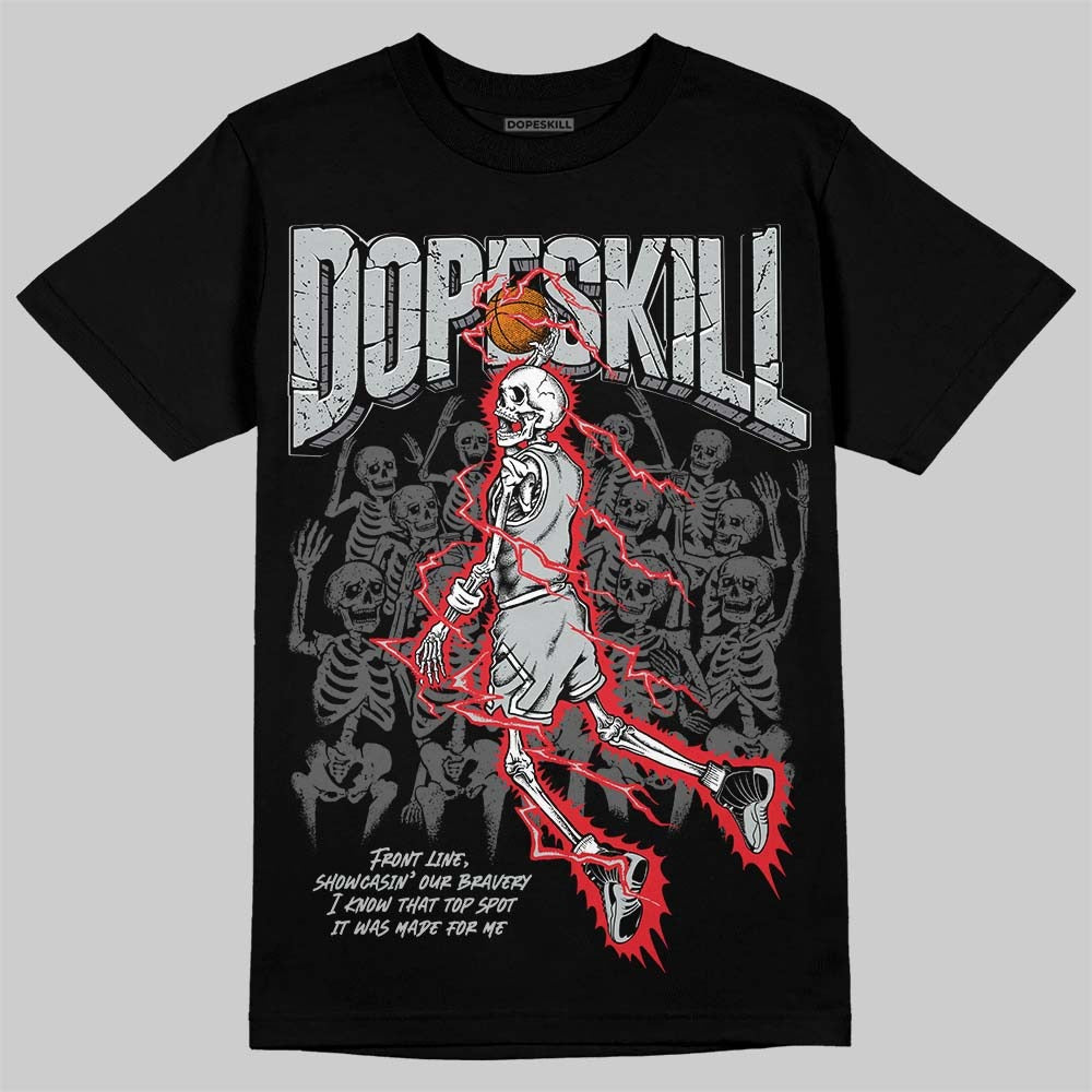 Wolf Grey 12s DopeSkill T-Shirt Thunder Dunk Graphic